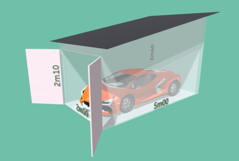 vue 3D garage